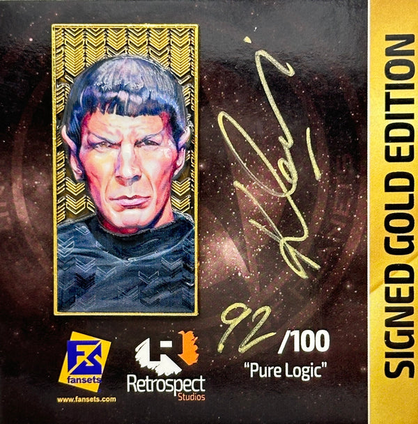 Star Trek Retrospect Studios Pure Logic Mr Spock Gold