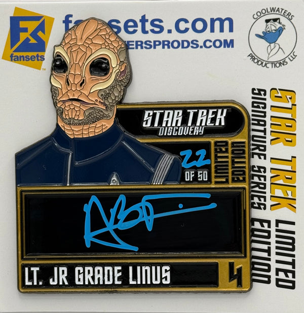 STAR TREK Limited Edition Signature #7 Series 1 David Benjamin Tomlinson as Linus