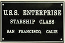 Star Trek DEDICATION PLAQUE