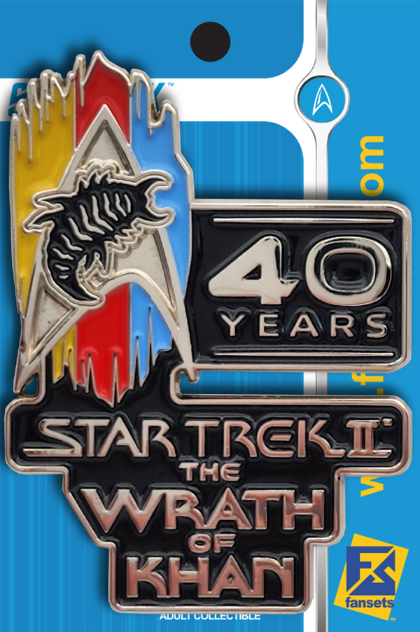 Star Trek Star Trek II: The Wrath of Khan 40th ANNIVERSARY PIN Licensed FanSets Pin