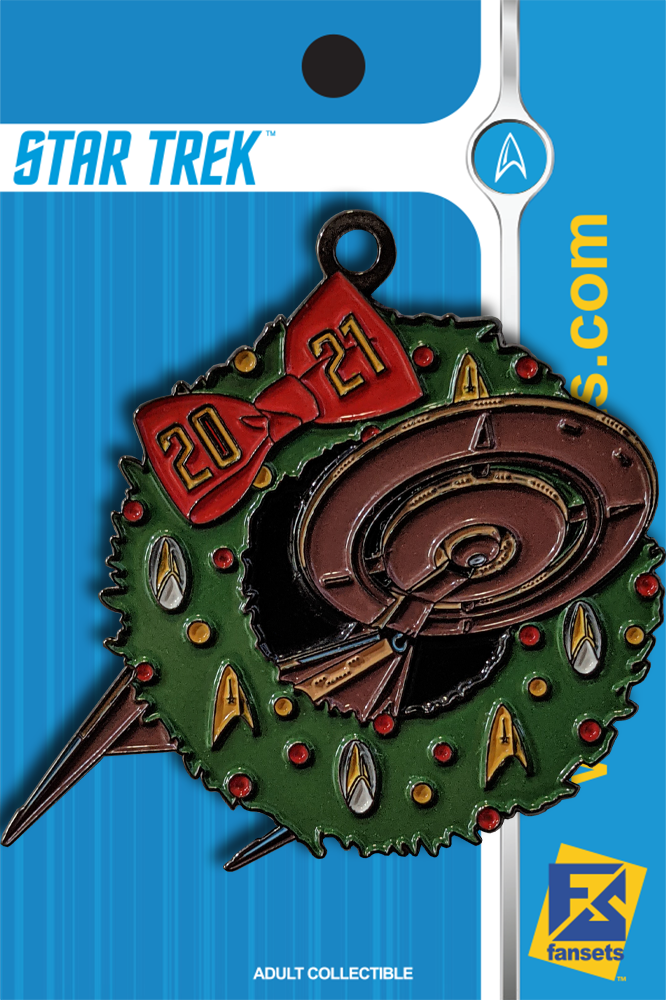 Star Trek Discovery NCC-1031 WREATH Christmas/Holiday Pin 2021