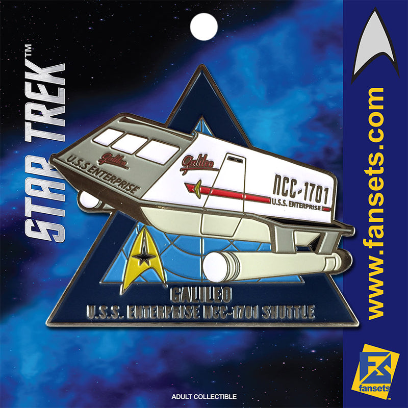 Star Trek MicroFleet USS Enterprise Shuttle "GALILEO" Licensed FanSets Collector’s Pin