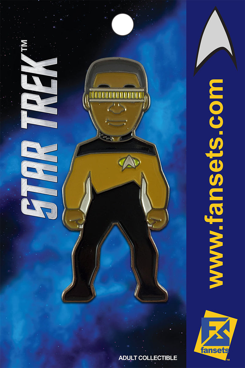 Star Trek GEORDI La Forge Licensed FanSets MicroCrew Collector’s Pin
