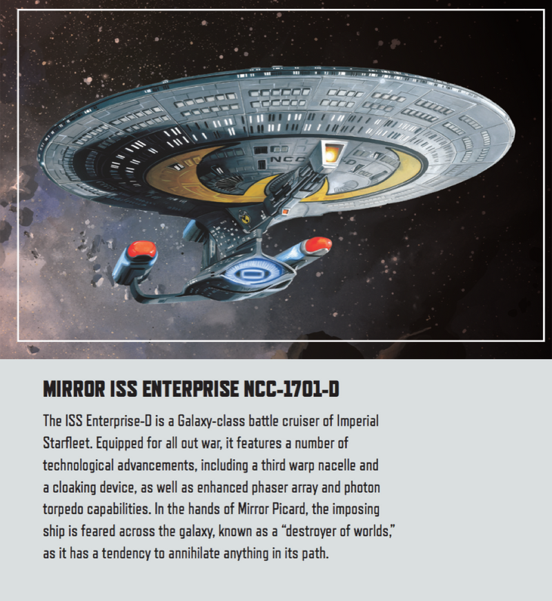 Star Trek MicroFleet Mirror I.S.S. Enterprise (FRONT) Licensed FanSets Collector’s Pin