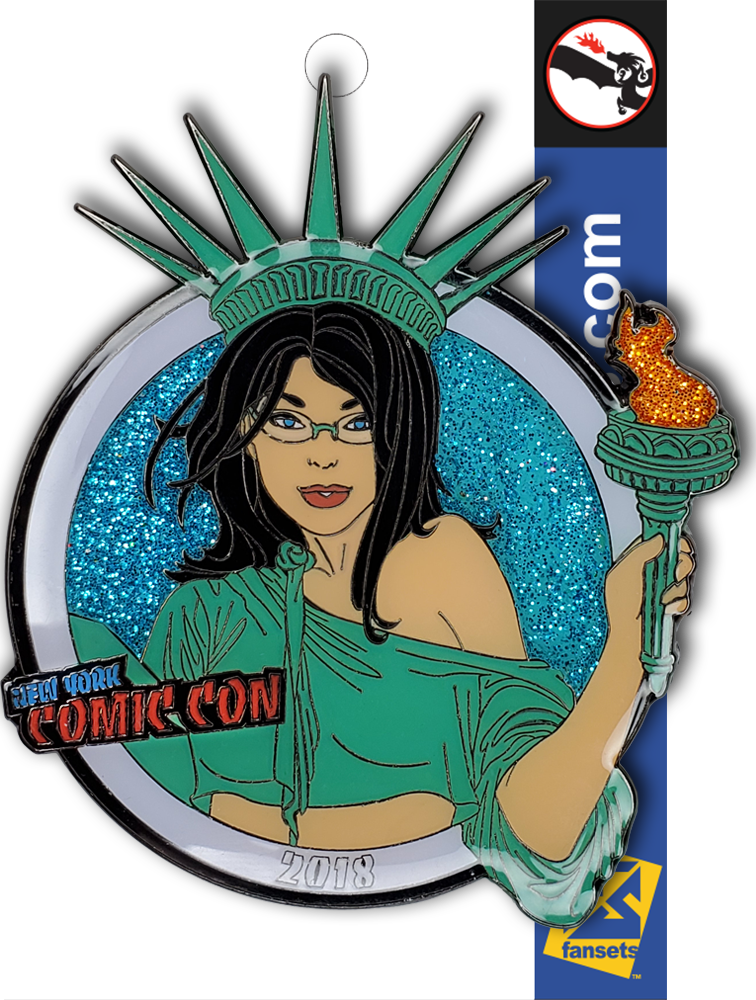 Zenescope NYCC 2018 LIBERTY Licensed FanSets Pin