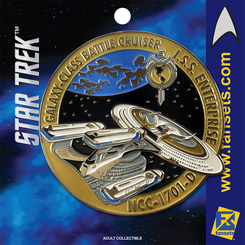 Star Trek MicroFleet Mirror I.S.S. Enterprise (REAR) Licensed FanSets Collector’s Pin