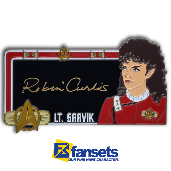Star Trek Autograph Pin: Robin Curtis Lt. Saavik