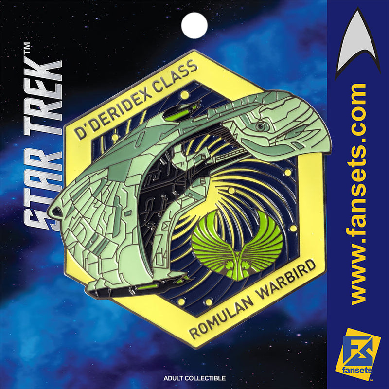 Star Trek MicroFleet Romulan WARBIRD Licensed FanSets Collector’s Pin