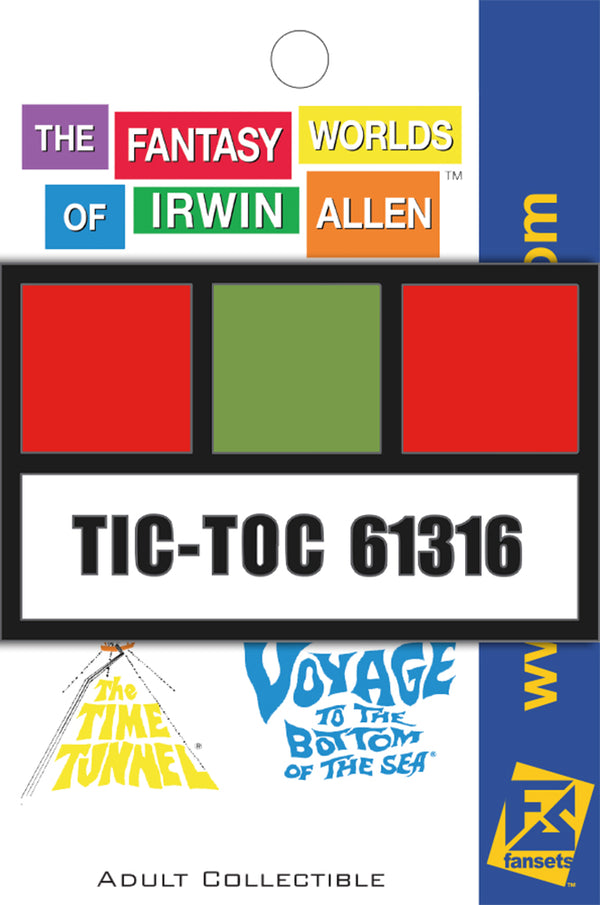 Irwin Allen's Project Tic-Toc Employee BADGE from The Time Tunnel™ Pin