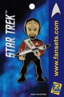 Star Trek Worf With Phaser Rifle Licensed FanSets Pin
