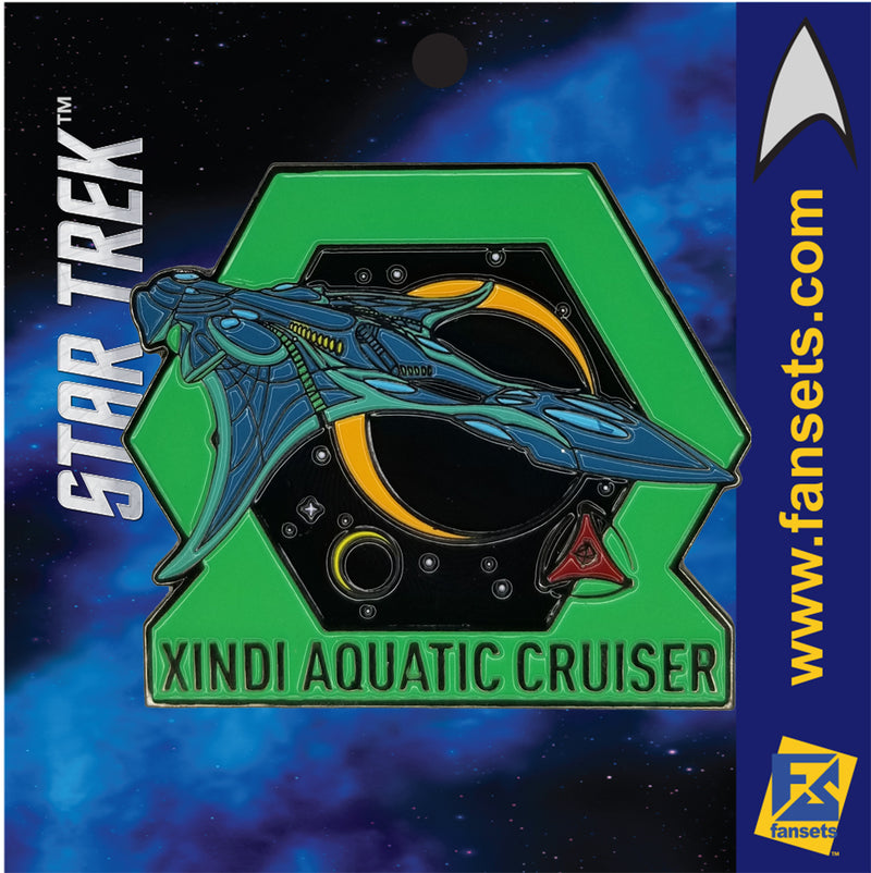 Star Trek MicroFleet XINDI AQUATIC CRUISER Licensed FanSets Collector’s Pin