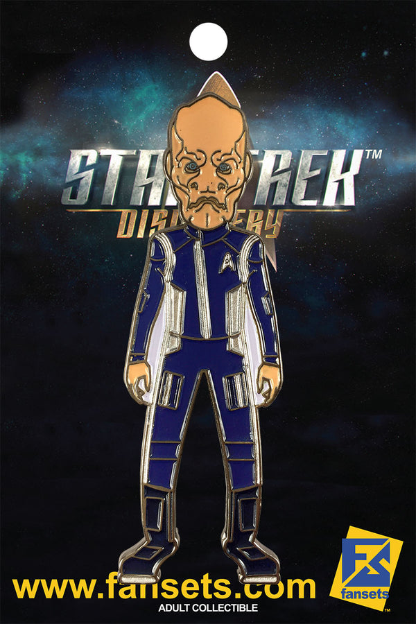 Star Trek Discovery SARU SILVER  Licensed FanSets MicroCrew Collector’s Pin`